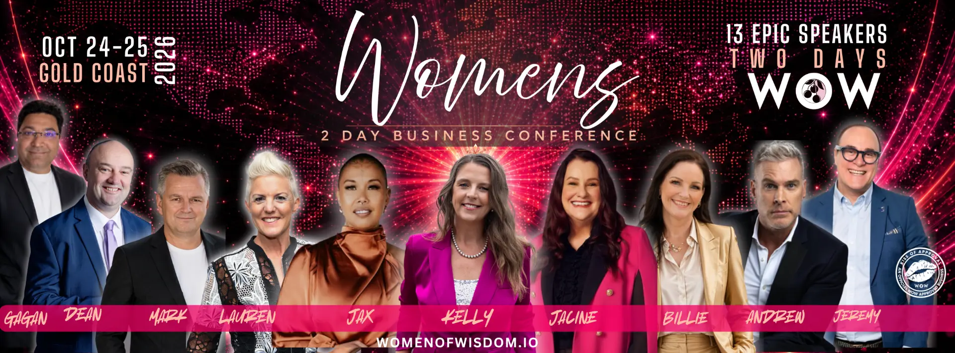 WOW Women's 2 Day Business Conference — 13 epic speakers, Gold Coast, 24-25 October 2026